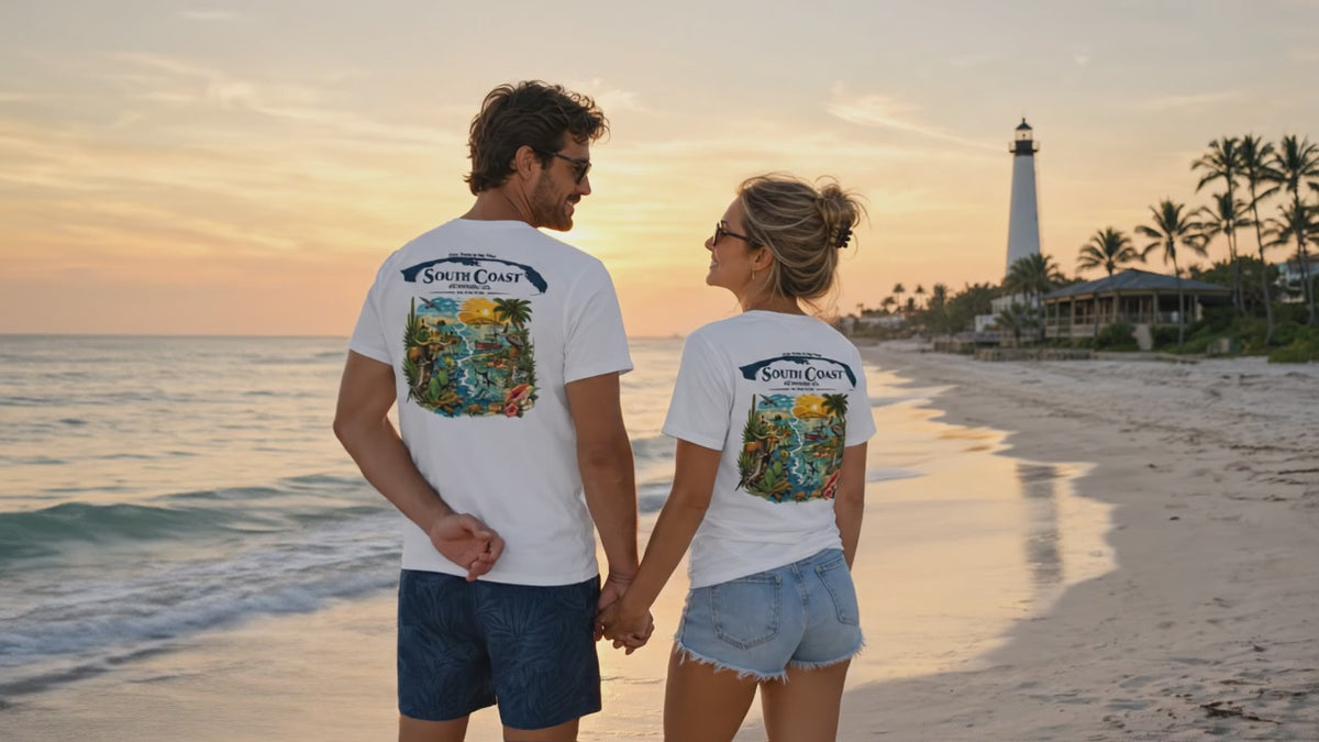 Gulf Coast Road Trip Graphic T-Shirt – South Coast Journey SC100