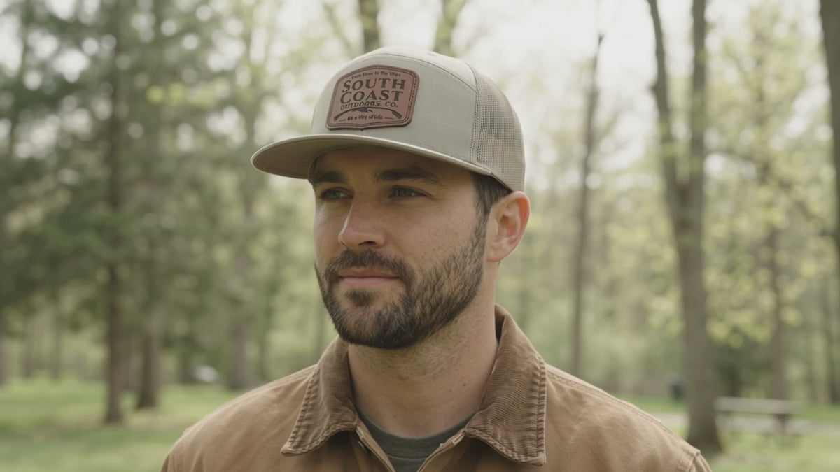 SC6900 — South Coast Outdoors Co. Richardson 168 7 Panel Mesh Back Hat | Quarry